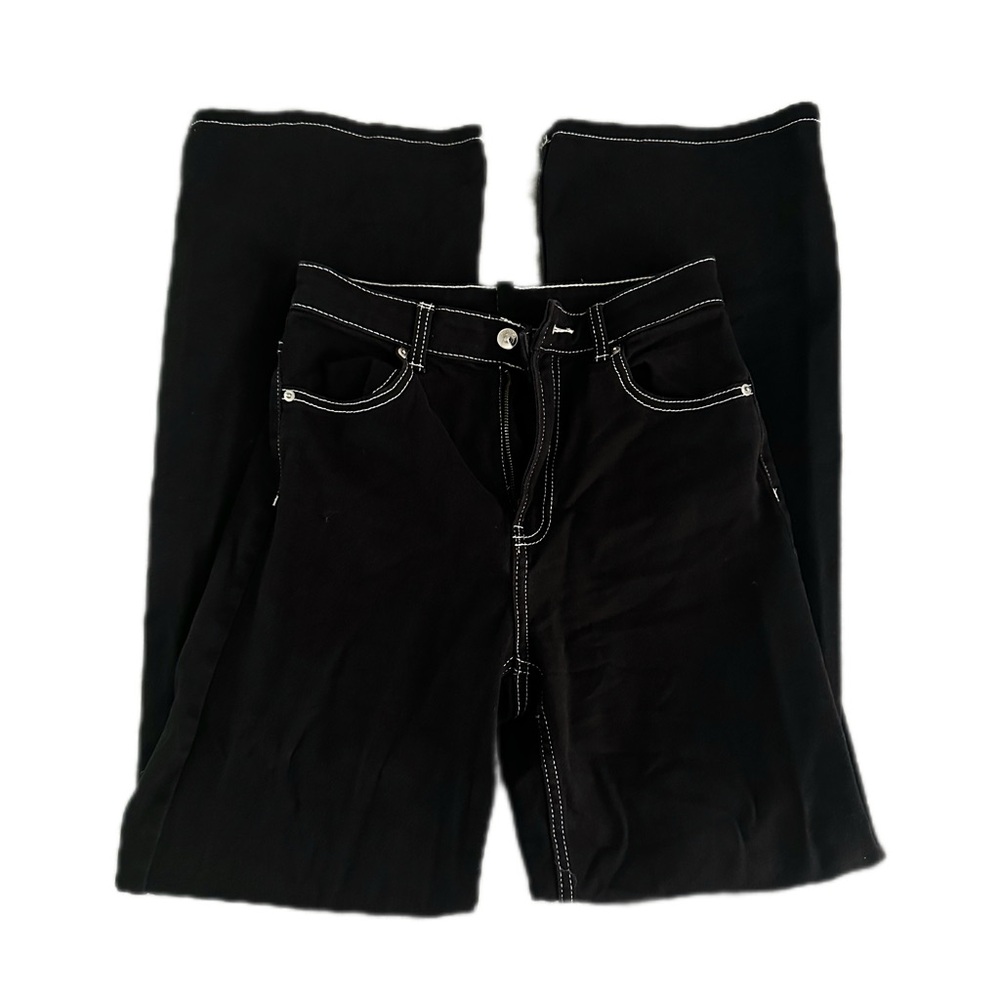 Black Jeans with White Stitching